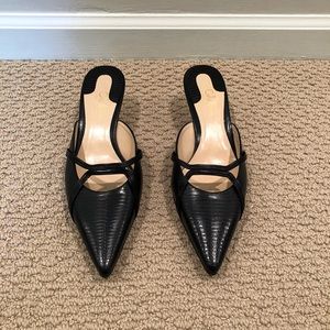 Cole Haan Luella Mule Black Leather Sz 8.5